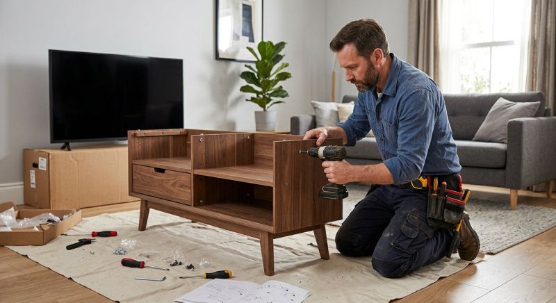Tv Cabinet Assembly in Overland Park, KS